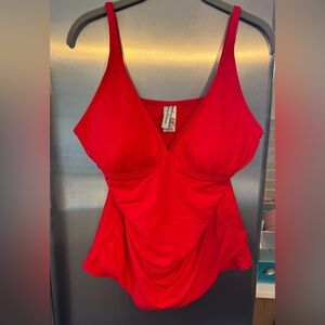 Tommy Bahama Red Tankini Top Sz. XL